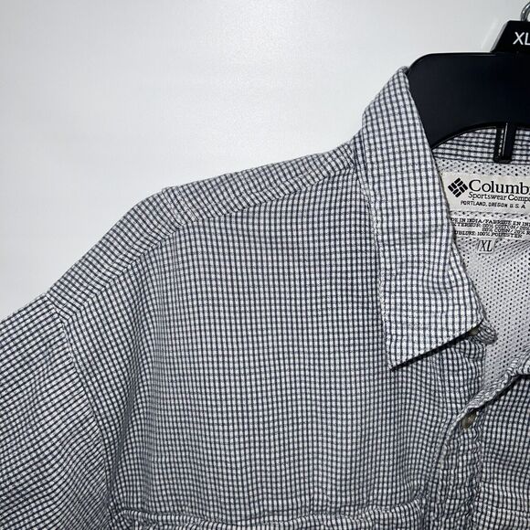 Columbia Shirt Adult Extra Large Multicolor Short Sleeve 100% Cotton Pockets Men - Picture 5 of 16